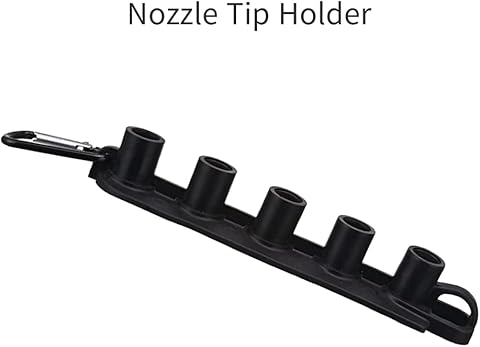 WXNANY 1/4 inch Quick Connect Turbo Nozzle Universal for Pressure Washers, Pressure Washer Rotating Nozzle, 3000 PSI, 5 Pcs Nozzle Tips and Holder Set