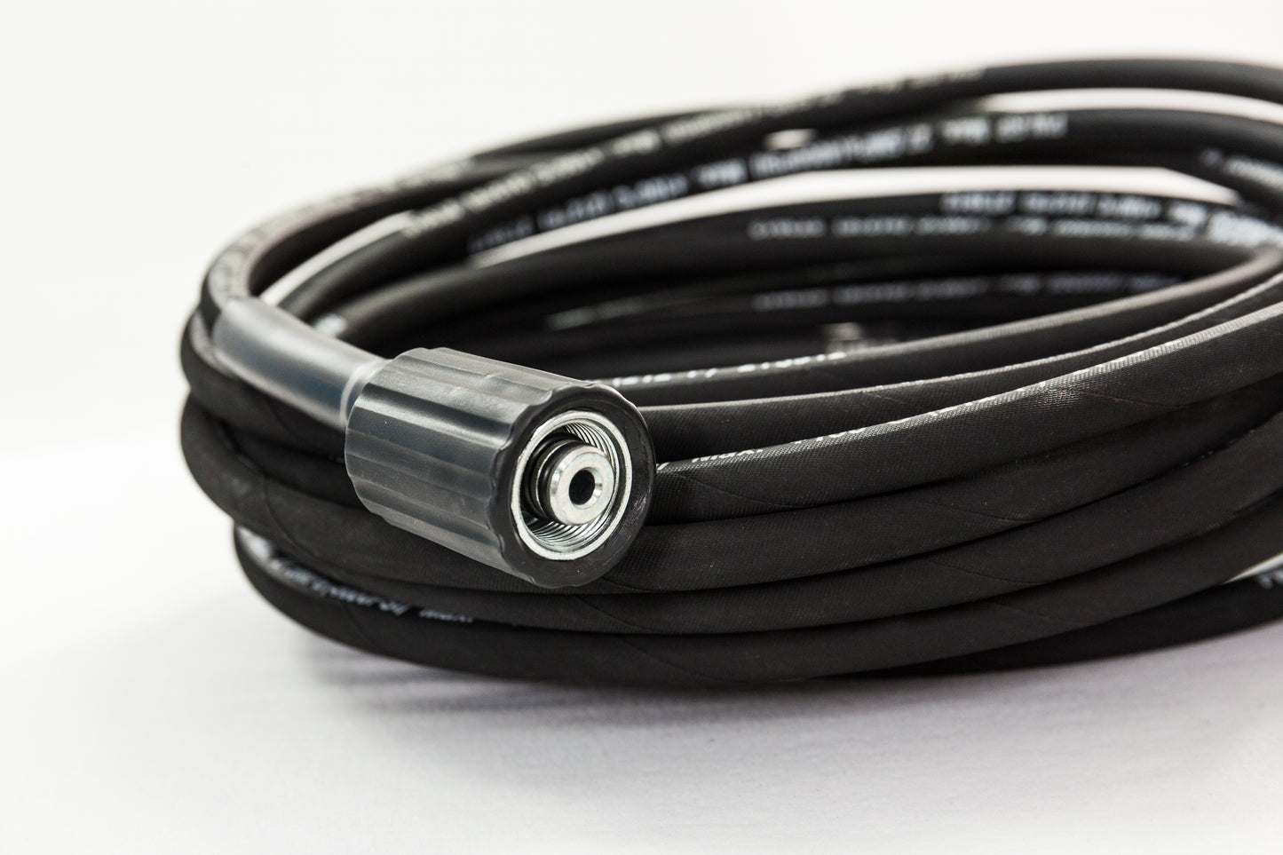 Kink-Free Pressure Washer Hose with M22 Fittings, 25 ft, Steel Wire Braided