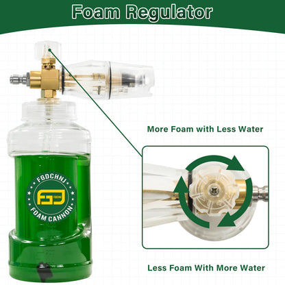 FGDCHNJ 4000 PSI Foam Cannon – 360° Nozzle, 1L Bottle