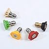 WXNANY Pressure Washer Nozzle Tips Set Multiple Spray Degrees 1/4 Inch Quick Connection