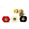WXNANY Quick Connecting Pivoting Brass Coupler Adapter Universal Pressure Washer Accessories Kit, 1/4" 4500PSI 2.5GPM 240 Degree with 5 Angles, 4 Power Washer Nozzle Tips and Holder