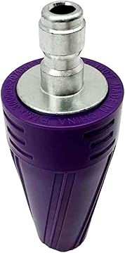 WXNANY Turbo Nozzle Universal for Pressure Washer Rotating Nozzle Purple 1/4 inch Quick Connect 3000PSI