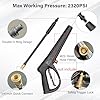 WXNANY Pressure Washer Wand Replacement Spray Wand 16Inch 1/4" Quick Connect Compatible with Simoniz Electric Pressure Washer Gun from 1600PSI to 2050PSI