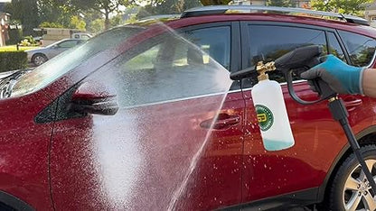 Pressure Washer Foam Cannon with 1/4” Quick Connector, 1 Liter Bottle, Car Wash Foam Gun
