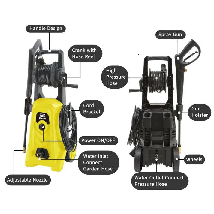 FGDCHNJ 2030 PSI Electric Pressure Washer Premium Bundle