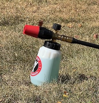 WXNANY Pressure Washer Foam Cannon Heavy Duty Foam Wash Gun with 1/4 Inch Connector 1 Liter Bottle