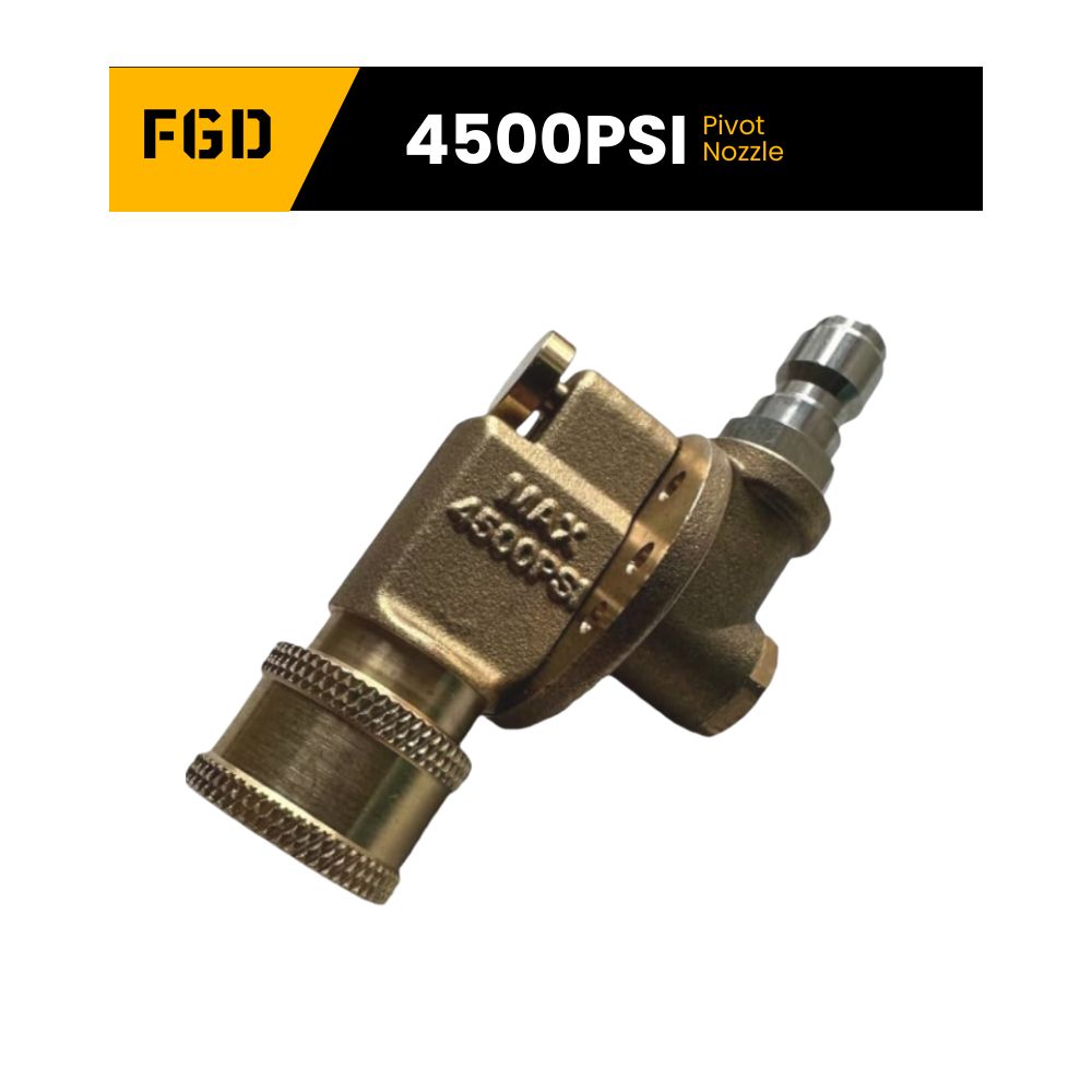 FGDCHNJ Pressure Washer Pivot Nozzle – 1/4" Quick Connect Adjustable Angle Adapter