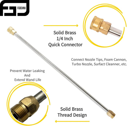FGDCHNJ 3600 PSI Pressure Washer Gun with 36” Wand & 5 Nozzles