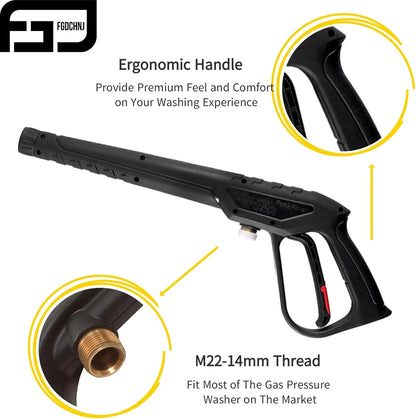 FGDCHNJ 3600 PSI Pressure Washer Gun with 36” Wand & 5 Nozzles