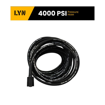 Kink-Free Pressure Washer Hose with M22 Fittings, 25 ft, Steel Wire Braided