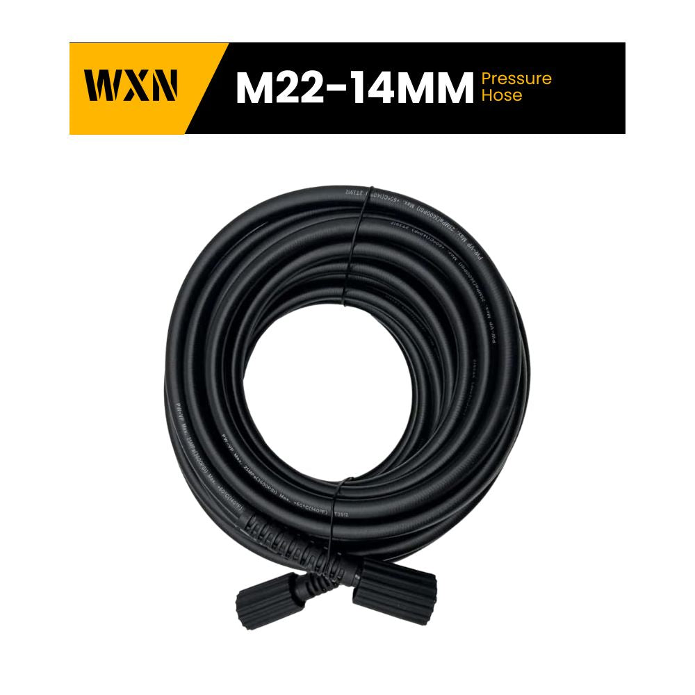 WXNANY 3600PSI Pressure Washer Hose 50FT 1/4" Kink Resistant, M22-14mm Brass Thread Replacement for Simoniz 3000PSI/3050PSI/3250PSI Gas Pressure Washer, Ryobi, Greenworks, Generac Power Washers