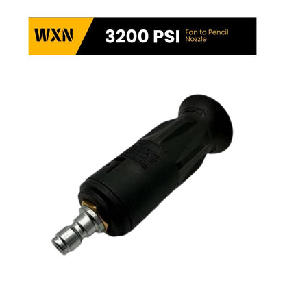 WXNANY Adjustable High Pressure Washer Nozzle 1/4 inch 3200PSI 3.6GPM Pressure Washer Rotating Nozzle Fan to Pencil