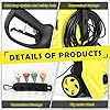 WXNANY Electric High Pressure Washer, 2030 Max PSI 1.76 GPM 14-Amp 1680W for Cars Fences Driveways Patios with 4 Nozzles, Foam Cannon and Hose Reel, Yellow