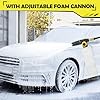 WXNANY Electric High Pressure Washer, 2030 Max PSI 1.76 GPM 14-Amp 1680W for Cars Fences Driveways Patios with 4 Nozzles, Foam Cannon and Hose Reel, Yellow