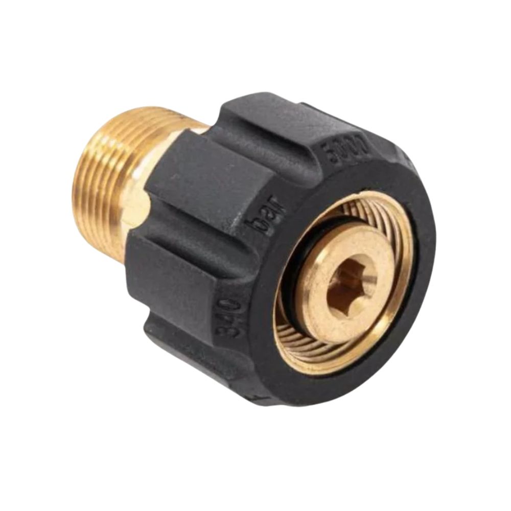 WXNANY Pressure Washer Adapter, Metric M22 15mm Female Thread to M22 14mm Male Fitting, 5000 PSI