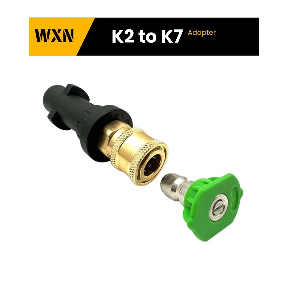 WXNANY Pressure Washer Gun Adapter 1/4inch Brass Female Quick Connect Spray 25degree Nozzle Tip Fitting K2, K3, K4, K5, K6, K7 Washer Gun