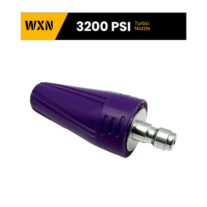 WXNANY Turbo Nozzle Universal for Pressure Washer Rotating Nozzle Purple 1/4 inch Quick Connect 3000PSI