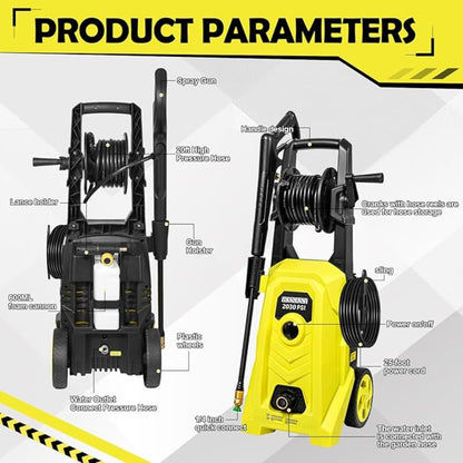 WXNANY 2030 PSI Electric Pressure Washer Premium Bundle