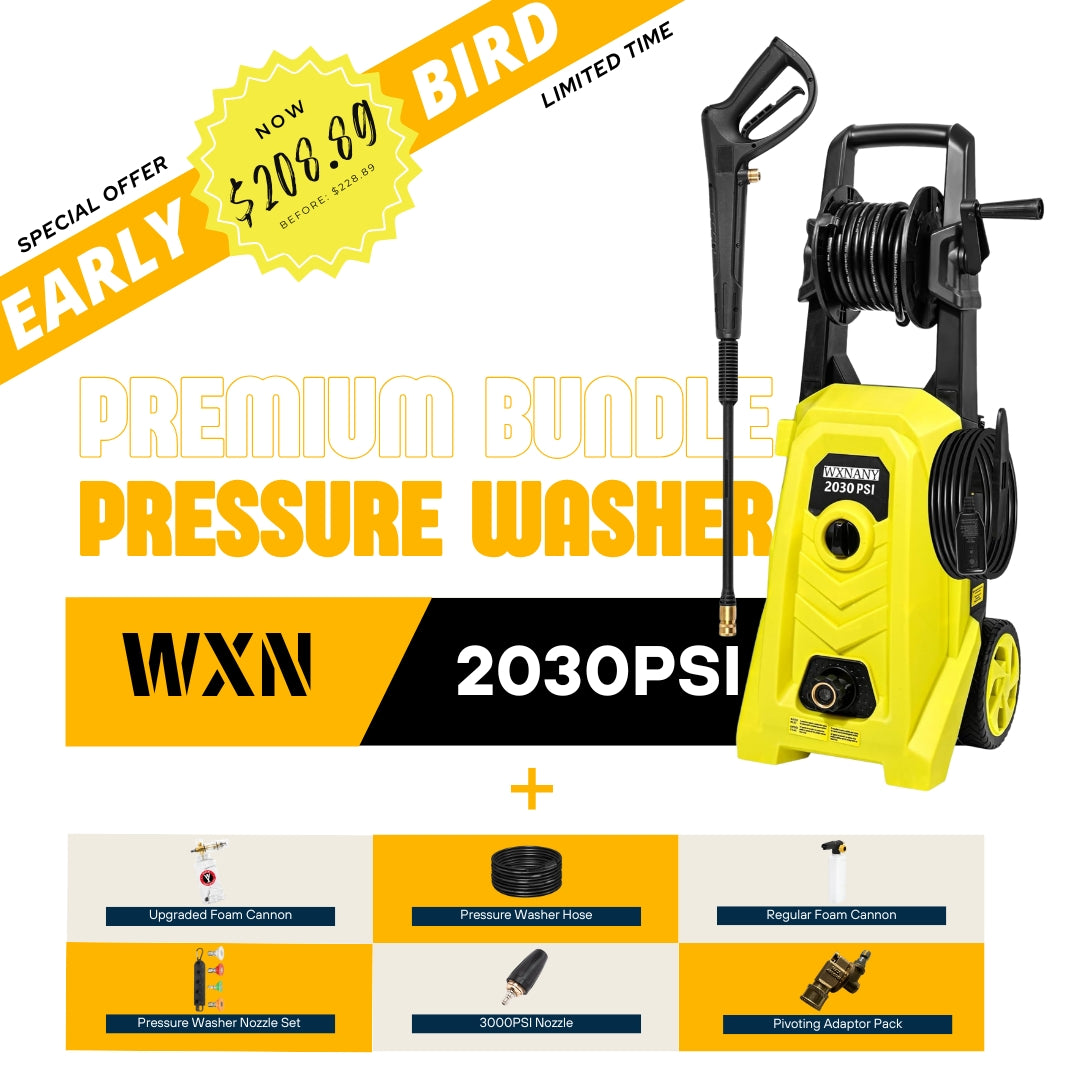 WXNANY 2030 PSI Electric Pressure Washer Premium Bundle