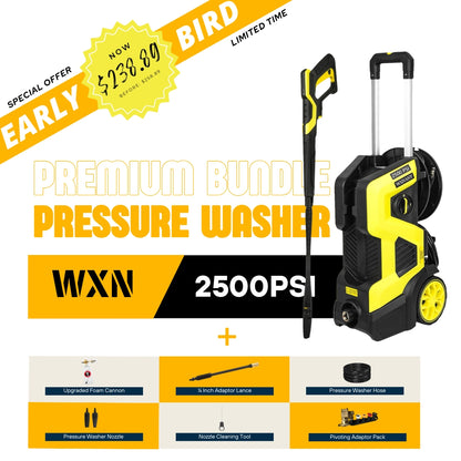 WXNANY 2500 PSI Electric Pressure Washer Premium Bundle