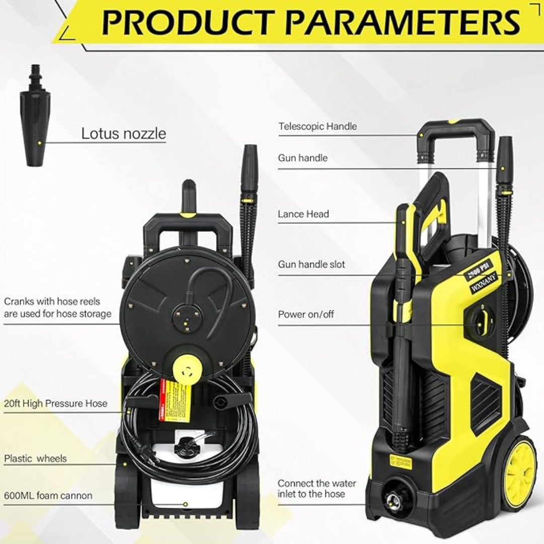 WXNANY 2500 PSI Electric Pressure Washer Premium Bundle
