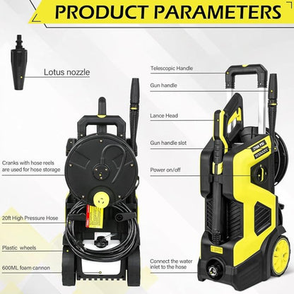 WXNANY 2500 PSI Electric Pressure Washer Premium Bundle