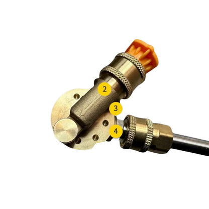 WXNANY Pressure Washer Pivot Nozzle Adapter – 1/4" Quick Connect